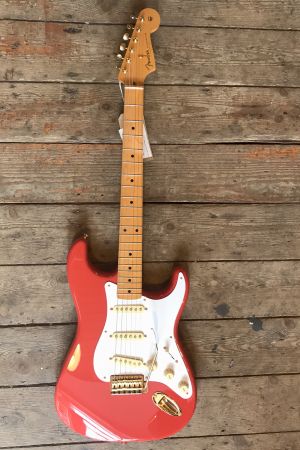 Fender Stratocaster FSR 50s MN, Fiesta Red, Gold