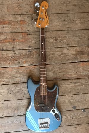 Fender (Japan) Mustang Competition Racing Bass Blue